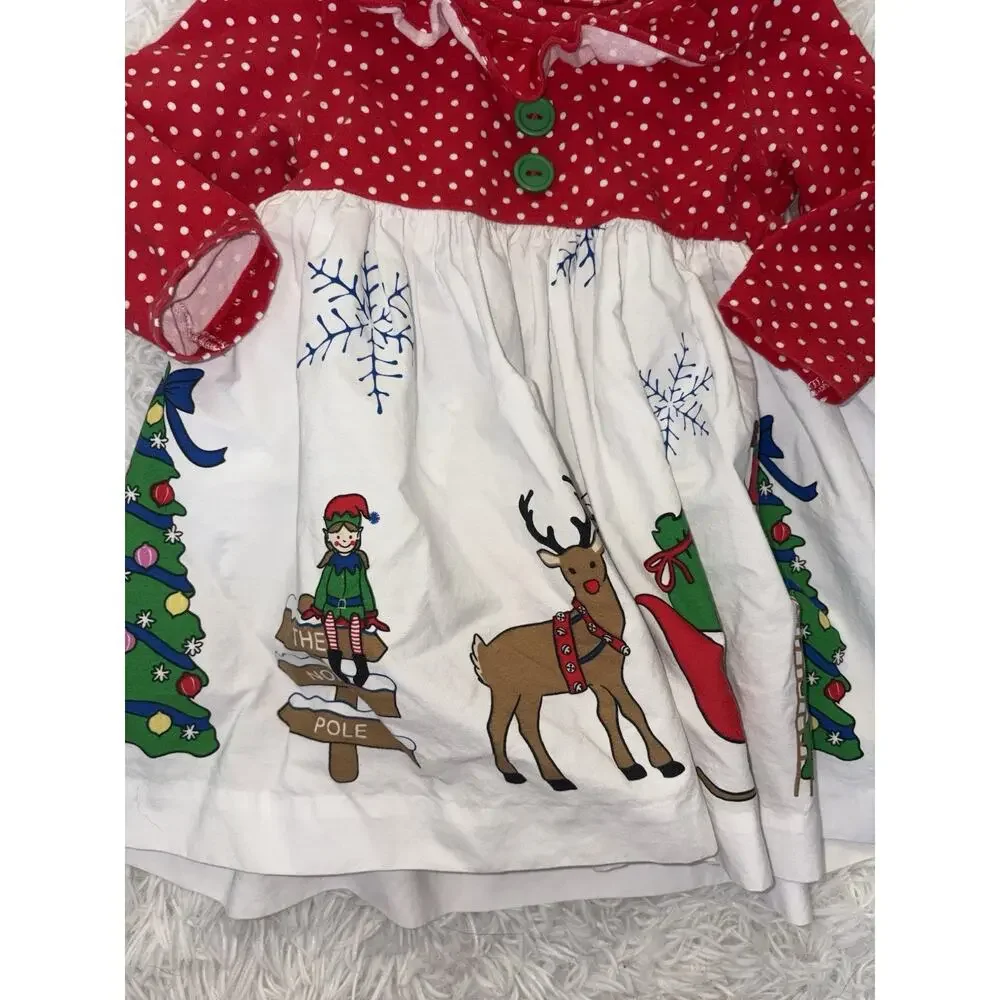 Eleanor Rose Girls 18 Mo. Christmas Design Dress. Adorable, Fun
